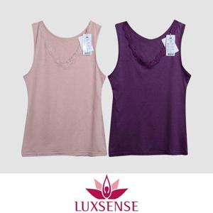 (럭센스)소프트한 V라인 레이스 여성 런닝