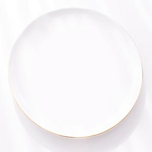 본차이나 블랑골드 대형 그릇 1p (10인치 접시) 골드라인 전자레인지 가능