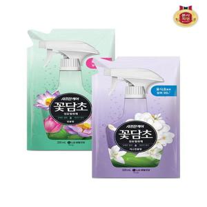 [샤프란]샤프란 꽃담초 섬유탈취제 리필 320mL (2종 택1) X 8개