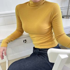 설세라 / 1 + 1 얇은 기모목폴라 터틀넥 이너폴라티 여성목티