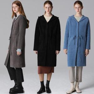 [홈쇼핑방송/르오트(LeOT)] 후드 퍼 더블페이스 밀라노 니트코트-사이즈 55~88까지