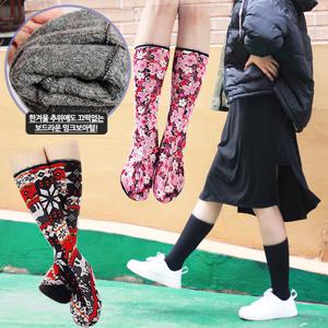 사방스판 겨울덧신_장목형_쫀쫀해요 방한화속털이 양말속에! 부츠속에 신기 딱!