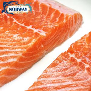 [더조은] 노르웨이 연어 필렛 냉장 생연어 1kg 내외 (와사비 간장소스 65g 증정)