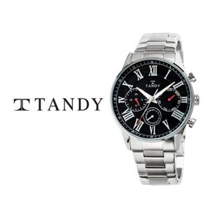 TANDY 탠디 클래식 남성용 멀티펑션 메탈시계 3713 블랙