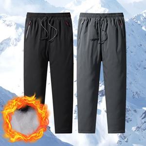 기모팬츠 겨울바지 슬랙스 패딩바지 배달 작업복 밴딩 방풍 팬츠 남성 겨울