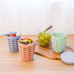 인블룸 과일컵 샐러드용기 도시락 후르츠팟 1+1 3color