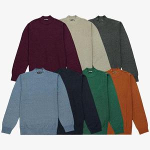 [크로커다일남성]사선 조직 하프 터틀 니트 반목니트티 CDAAATP9792_JJ