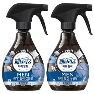 페브리즈 섬유탈취제 파워탈취 쿨아쿠아향 포맨 용기 370ml x2개