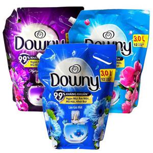 ★향 지속력 끝판왕★베트남 다우니 고농축 섬유유연제 3L 리필 3종 1개 (선라이즈,미스티크,프레쉬브리즈)