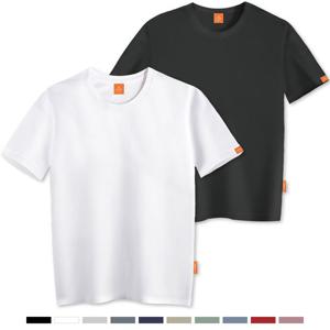 엘라모 무지 반팔 티셔츠 남녀공용 빅사이즈 S~4XL