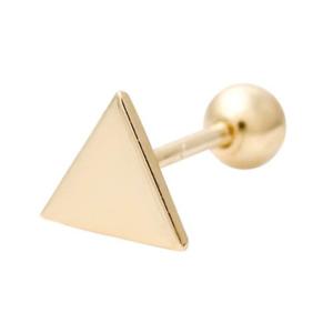 삼각형 14K 골드 금 피어싱 여자 귀걸이 TR122