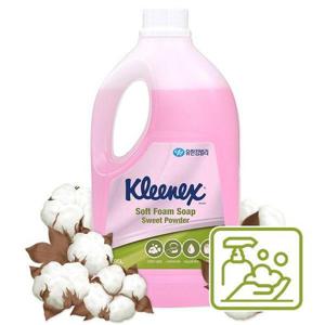 [유한킴벌리]촉촉 거품비누 1.95L (스윗파우더향) 폼 솝 손세정제 리필 대용량