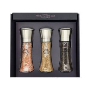 핑크소금 참깨 통후추 3종 조미료 스텐 그라인더 양념통 세트