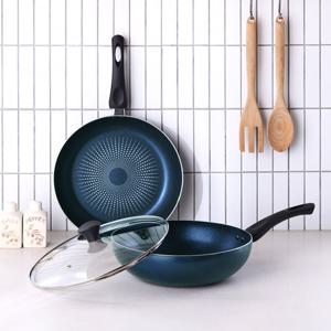 리벤스 프리미엄 IH 인덕션 후라이팬 28cm+IH 인덕션 궁중팬 28cm+유리뚜껑 28cm