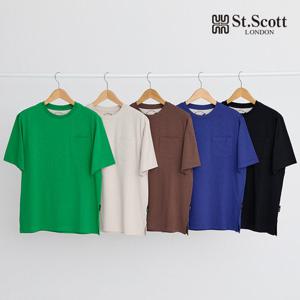 [St.Scott] 세인트 25SS 인컨버전 오가닉 콤드코튼 티셔츠 5종(남)