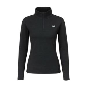 NB 뉴발란스 에센셜 스페이스 다이 여성 아노락 반집업 긴팔티 러닝 런닝 블랙 WT41150-BK