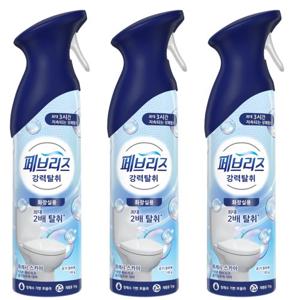 페브리즈 화장실용 에어 공기탈취제 165g 프레시 스카이x3개 스프레이타입 쾌적한 실내 강력한 냄새 제거