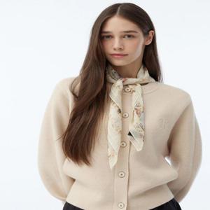 닥스 액세서리 여성 [스테디셀러]베이지 체크배색 실크 스카프  (WCSC4F009I2)