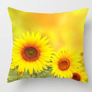 [룽스]쿠션 커버 해바라기 쇼파 방석 등쿠션