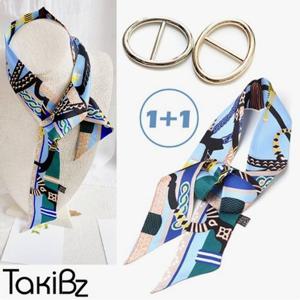 [타키비즈] 루체 트윌리 스카프세트(스카프+스카프링)
