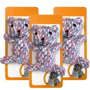 강아지장난감 실타래 아기곰 x3개 애견장난감