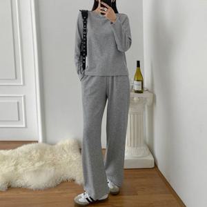 H스타일(CN)로마기모세트 겨울 여성 기모 트레이닝복세트 츄리닝셋트 상하셋업 데일리