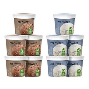 소유진 제로윗아이스크림컵 총 10개 ( 초코컵 5개 + 바닐라컵 5개 )