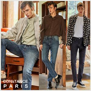 [콘스텅스 파리] 남성 라이크라 슬림핏 데님 3종