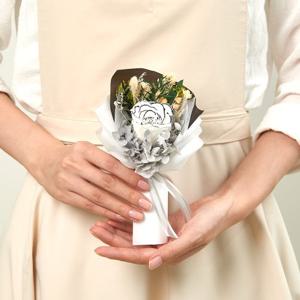 메종드플로레 미니 꽃다발 시들지 않는 생화 프리저브드 플라워 천일홍 기념일 꽃다발 납골당꽃 - 5종 (택1