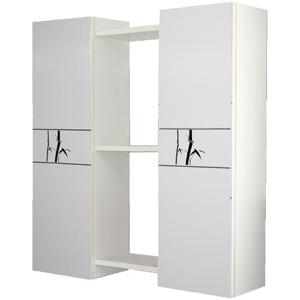 국산 MD대나무 연결 욕실장 800 욕실수납장