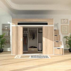 네오 팬트리장 수납 벙커침대 슈퍼싱글 옷장 계단 원룸 이층침대