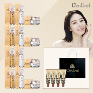 [방송에서만]끌레드벨 럭셔리 골드 리프팅 기초세트 매니아 (4세트+아이크림4종)