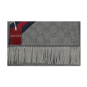 [구찌] GG 울 머플러/그레이/570603 3G200 1768