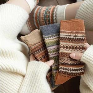 여성 니트 중목 양말 7족세트 WFL0PSM