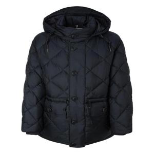 헤지스 남성 [클래식] [Lightweight] 네이비 후드 탈착 카라코람 구스다운 패딩 점퍼  (HZJU5D504N2)