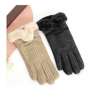 여성 클래식체크 터치 장갑 프리 방한 여자 기모 겨울 WFKWHMM