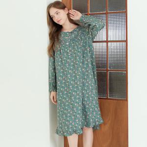 메이플라워 긴팔 여성 순면 빅사이즈 홈웨어 원피스 잠옷 9종