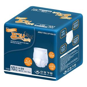 포그니 성인용 요실금 팬티 기저귀 중형 10매