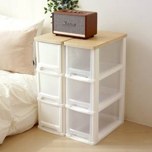 [단하루 특가 1개당 7,619원꼴][완제품배송]어반 우드상판 슬림서랍장 3단 (3 Color) 틈새수납