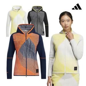 [아디다스 골프][아디다스골프] 여성 그라데이션 니트 풀집 후드 자켓_HG1671/HG1674/HG1676