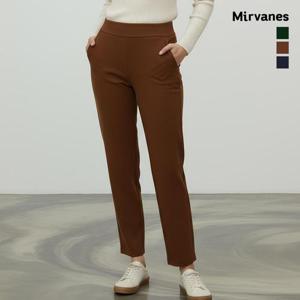 미르바네스 기모 슬림핏 와이드밴딩 팬츠