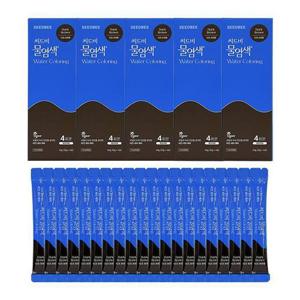 씨드비 물염색 시즌2 프리미엄 새치 커버 염색약 다크 브라운 20회분