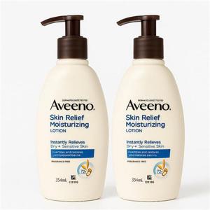 [웰빙창고] 아비노 보습 바디로션 스킨 릴리프 향료무첨가 354ml x 2개