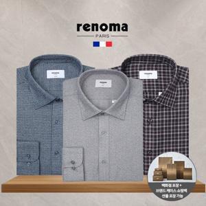 레노마 셔츠 겨울 기모 보온성 우수한 이지케어 남성 캐주얼 남방
