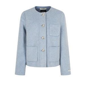 JJ지고트 캐시미어 자수 라운드넥 재킷 GPAM0JK901