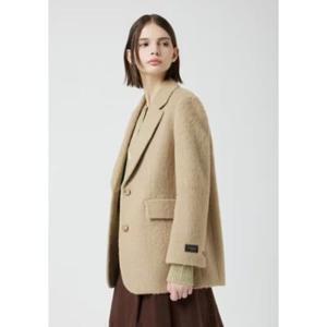 CC콜렉트 알파카 블렌드 테일러드 싱글 숏 코트 (C254MSG003C)