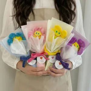 한송이 스마일꽃다발 미니꽃다발 유치원 재롱잔치 어린이집 발표회 학예회 응원 꽃 선물