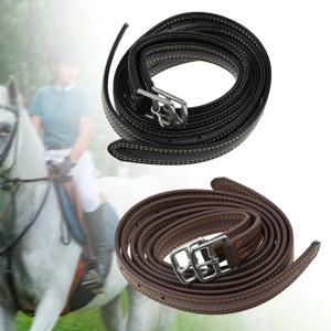 영어 스터럽 가죽 안정성 부드러운 승마 기어, 2x 53.15 인치 길이