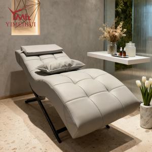 골드 베이스 메탈 마사지 베드 페이셜 스파 베드 속눈썹 화이트 미용 트리트먼트 테이블 침대 타투용