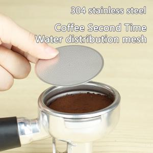 0.2mm 에스프레소 퍽 스크린 51/53/58.5mm 스테인레스 스틸 커피 필터 메쉬 포터필터 에스프레소 머신 바리스타 도구